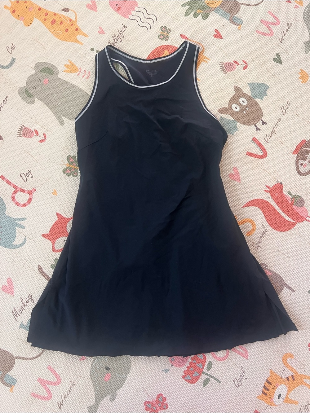 NWOT Athleta Match Point Pleated Dress